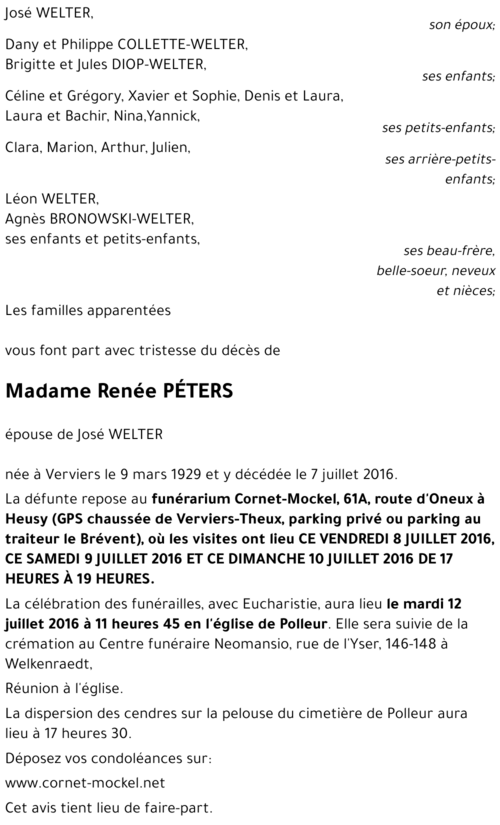 Renée PÉTERS