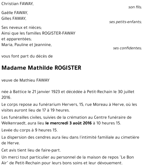 Mathilde ROGISTER