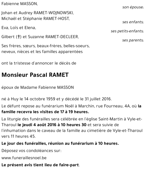 Pascal RAMET