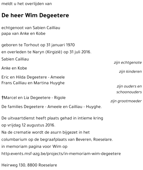 Wim Degeetere