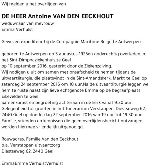 Antoine Van den Eeckhout