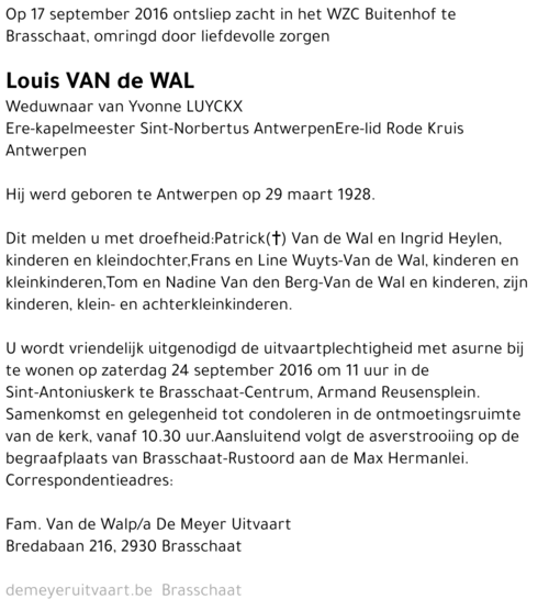 Louis Van de Wal