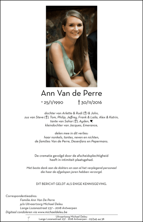 Ann Van de Perre