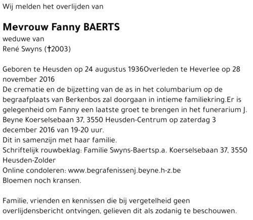 Fanny Baerts