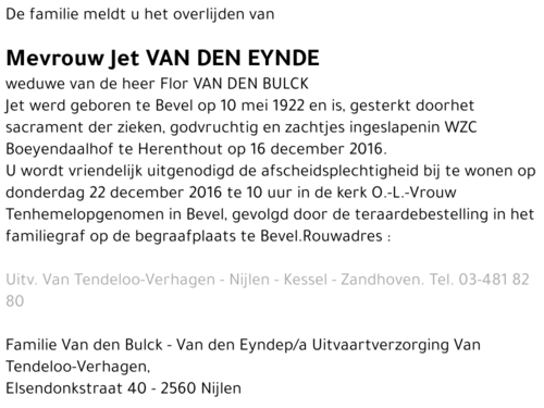 Jet Van den Eynde
