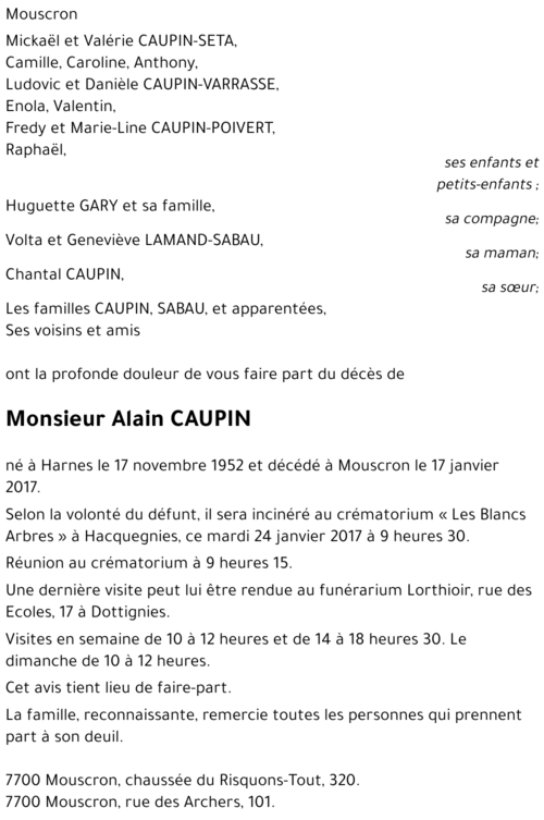 Alain CAUPIN