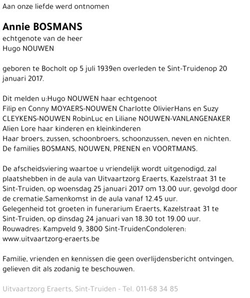 Annie Bosmans