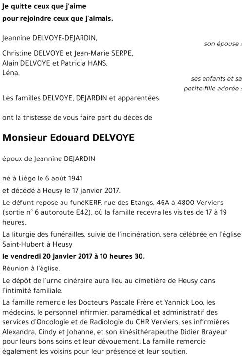 Edouard DELVOYE