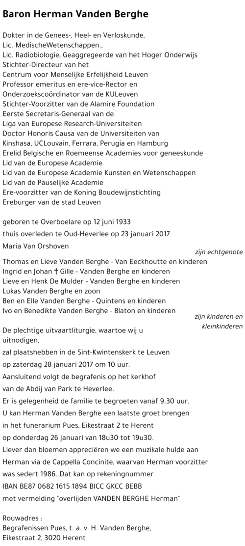Herman Vanden Berghe