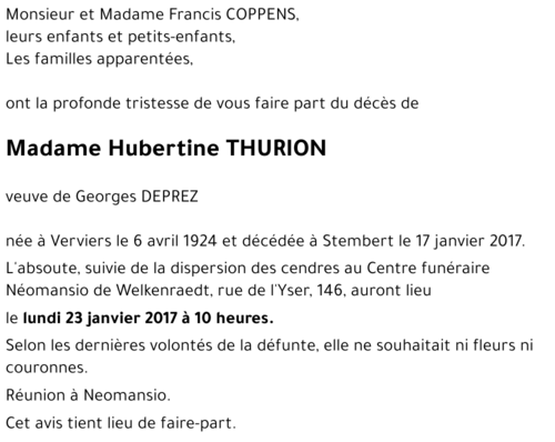 Hubertine THURION