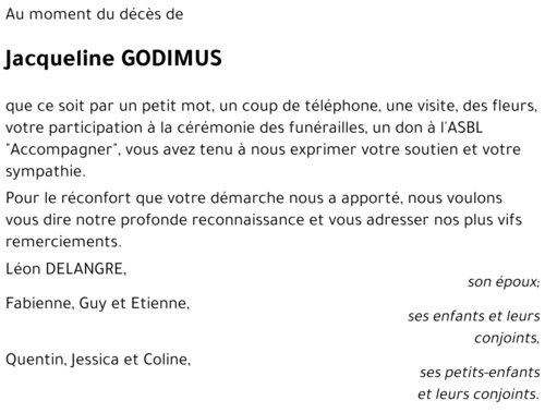 Jacqueline GODIMUS