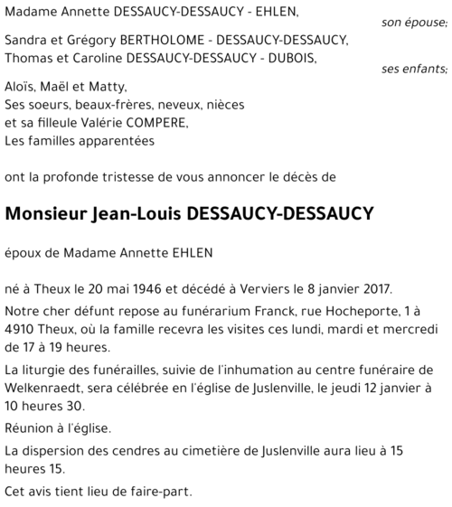Jean-Louis DESSAUCY-DESSAUCY