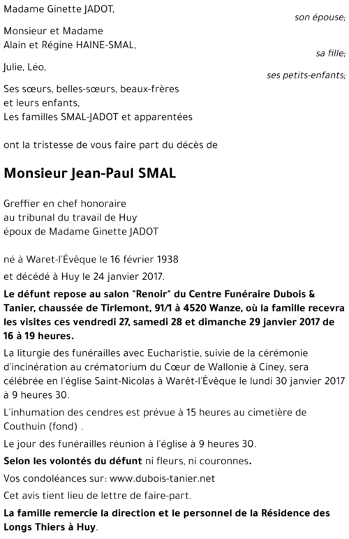 Jean-Paul SMAL