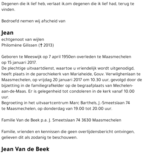 Jean Van de Beek