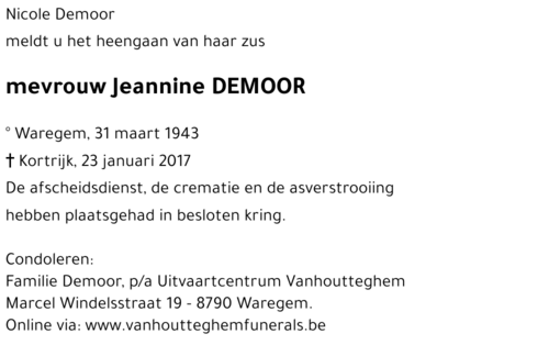 Jeannine DEMOOR