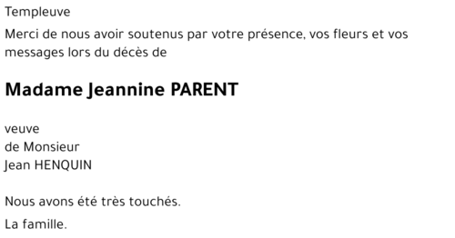 Jeannine PARENT