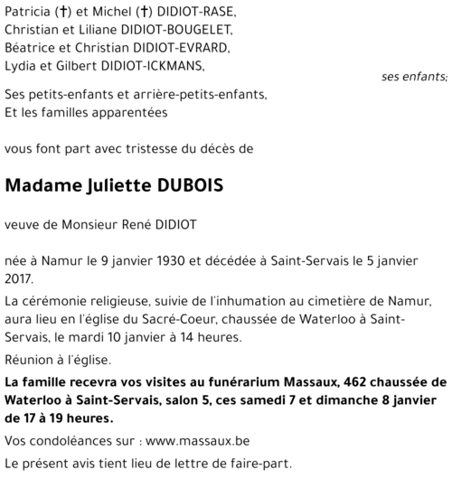 Juliette DUBOIS