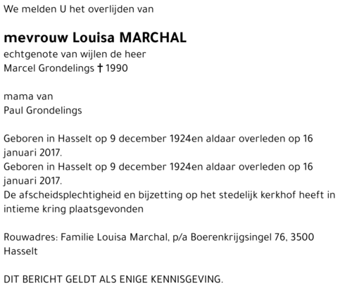 Louisa Marchal
