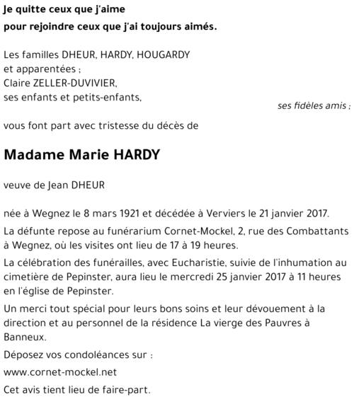 Marie HARDY
