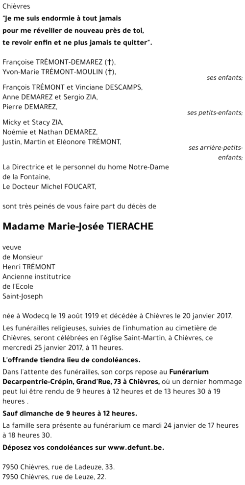 Marie-Josée TIERACHE