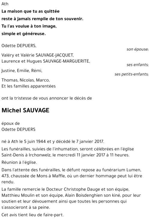 Michel SAUVAGE