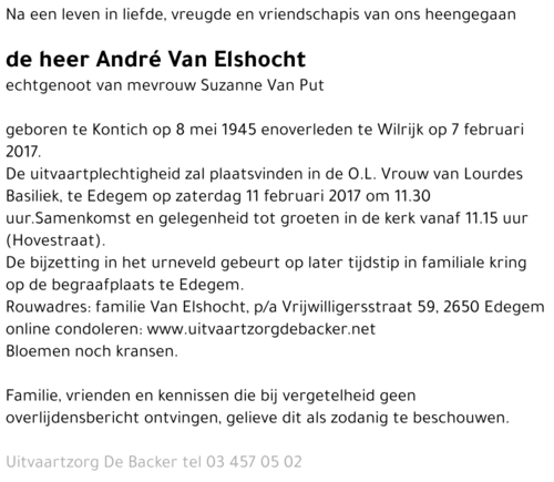 Andreas Van Elshocht