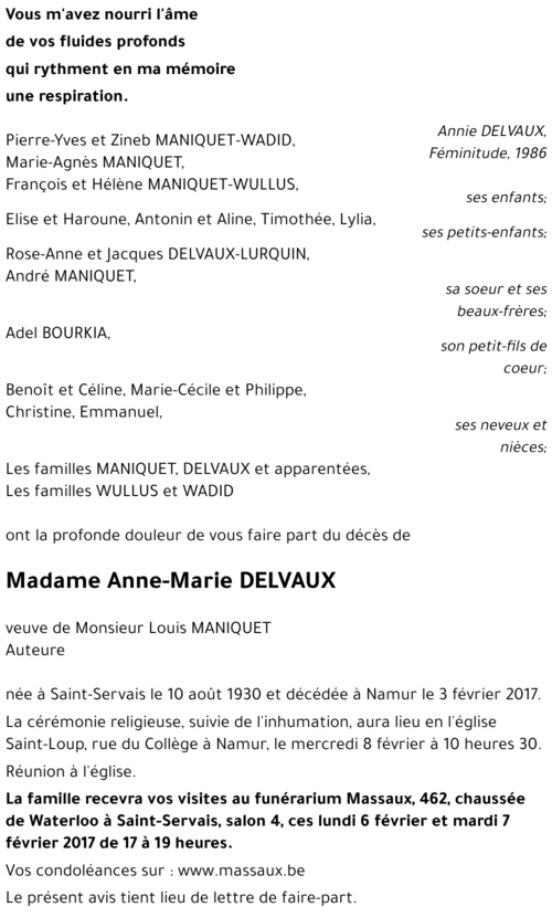 Anne-Marie DELVAUX