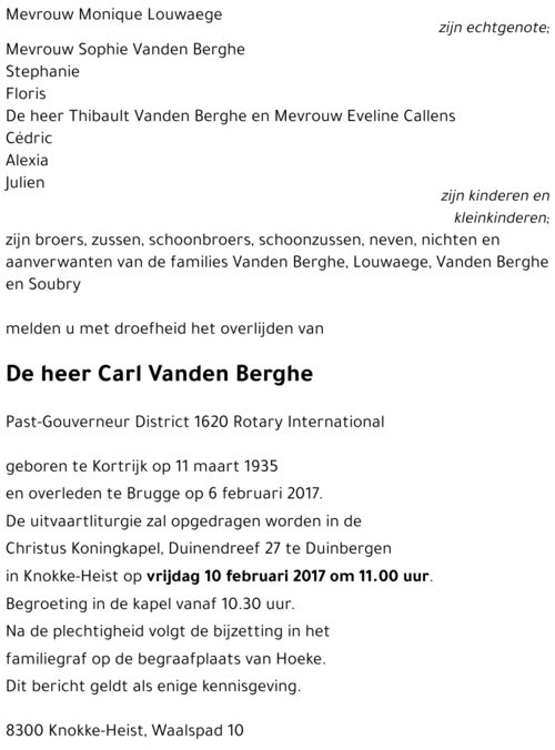 Carl Vanden Berghe