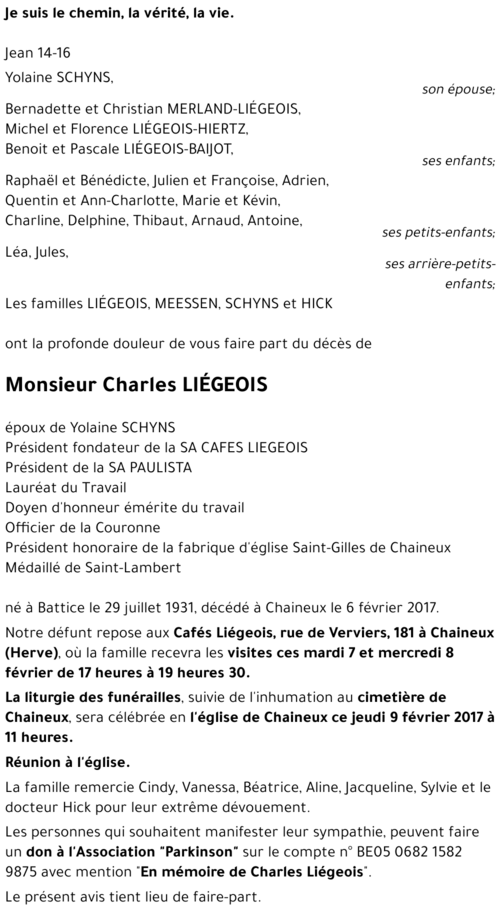 Charles LIEGEOIS