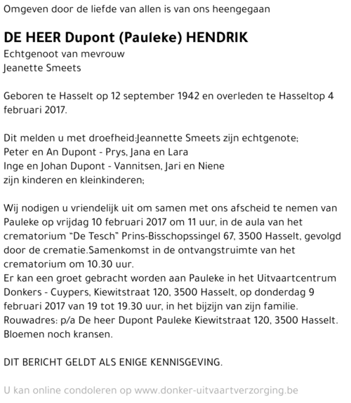 Dupont Hendrik