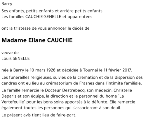 Eliane CAUCHIE