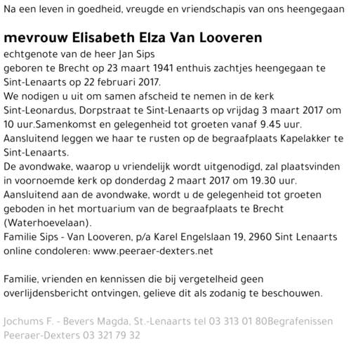 Elisabeth Elza Van Looveren