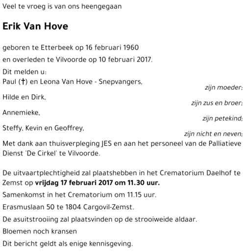 Erik Van Hove