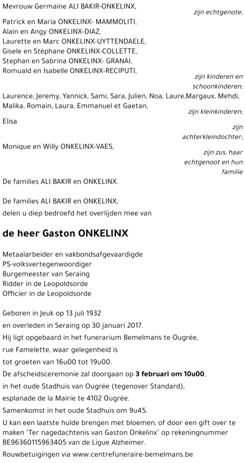 Gaston ONKELINX