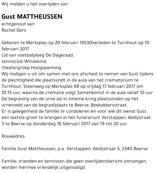 Gust Mattheussen