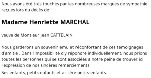 Henriette MARCHAL