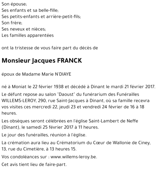 Jacques FRANCK