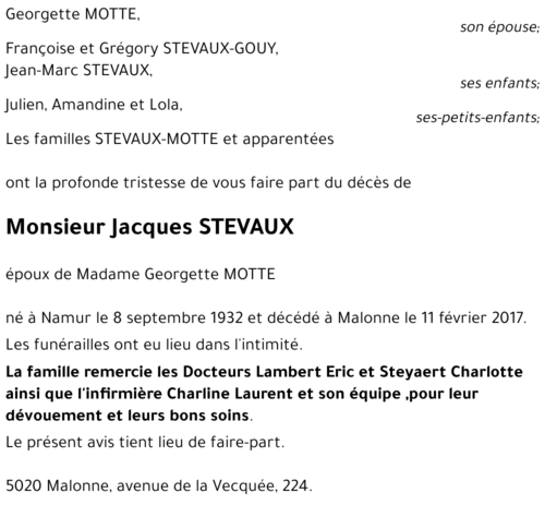 Jacques STEVAUX