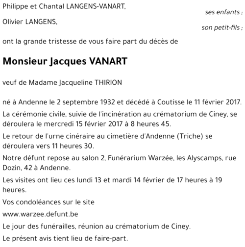 Jacques VANART