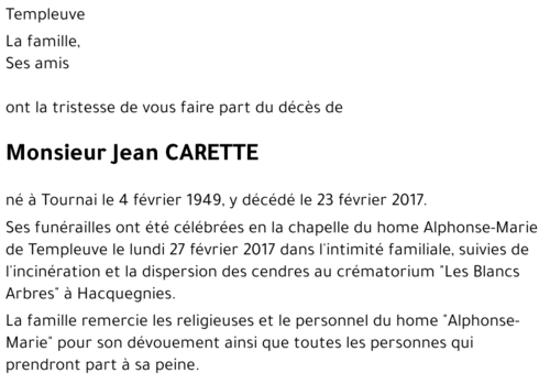 Jean CARETTE