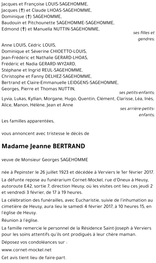 Jeanne BERTRAND