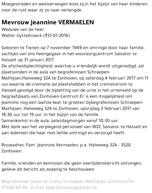 Jeannine Vermaelen
