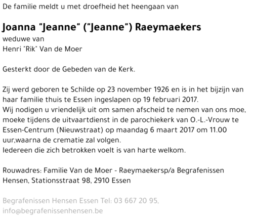 Joanna Raeymaekers