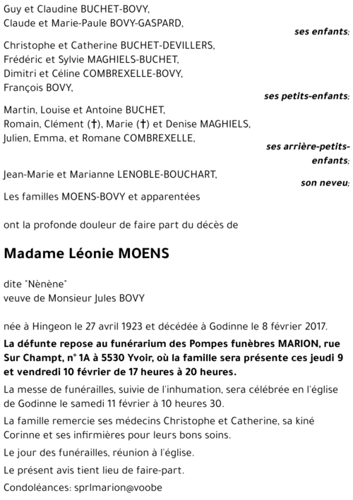 Léonie MOENS