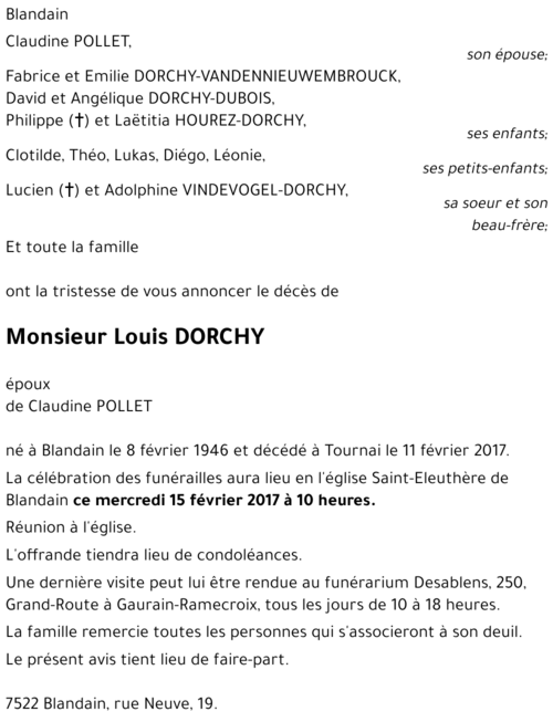 Louis DORCHY