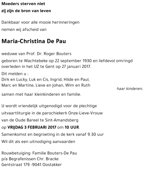 Maria-Christina De Pau