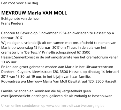 Maria Van Moll