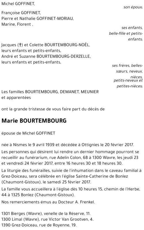 Marie BOURTEMBOURG