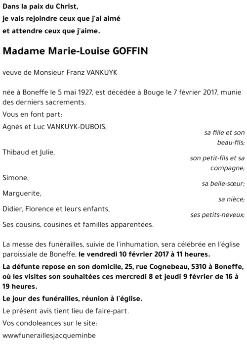 Marie GOFFIN
