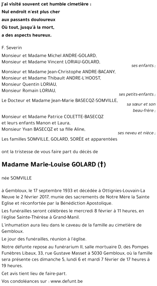 Marie-Louise GOLARD